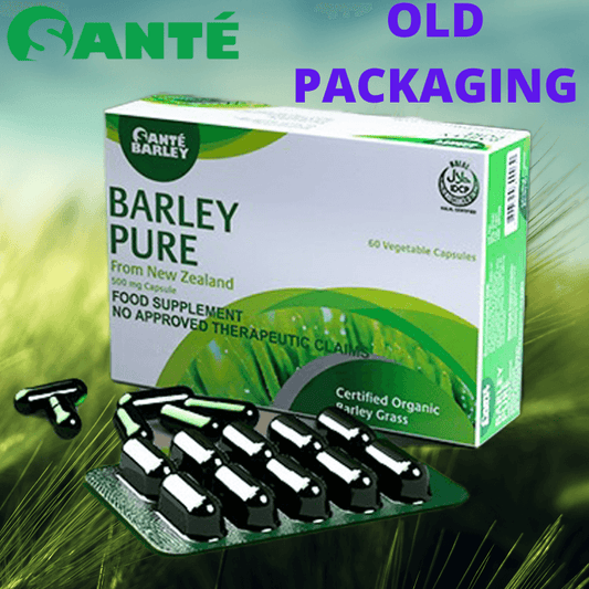 sante barley capsules old packaging