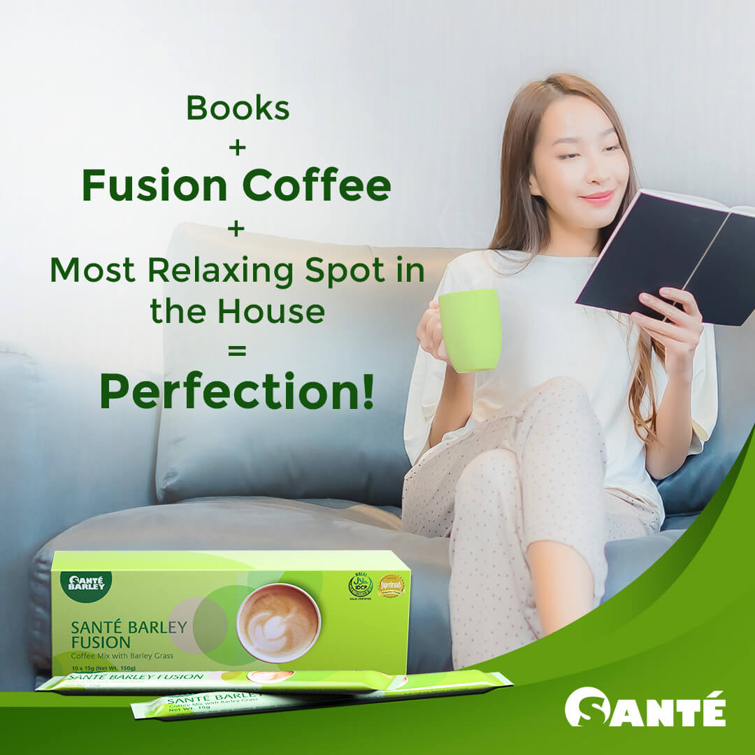 santé barley fusion coffee