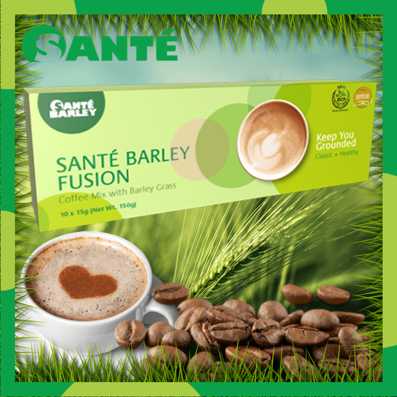 sante barley fusion coffee